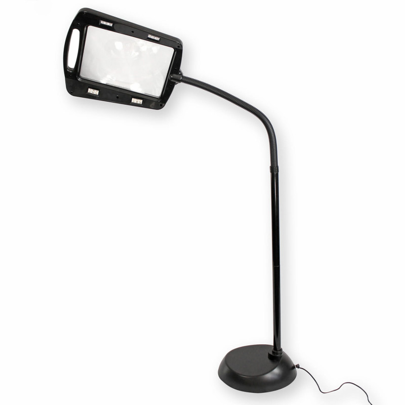 Loupe lampe de lecture sur pied de 1,5 m - 34,5 cm
