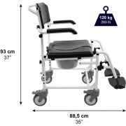 Chaise de douche à roulettes Tarifa