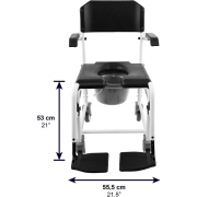 Chaise de douche à roulettes Tarifa