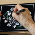 Lot de 4 cartes à dessiner en velours Lot de 4 cartes à dessiner en velours