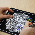 Lot de 4 cartes à dessiner en velours Lot de 4 cartes à dessiner en velours