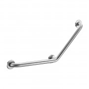 Barre de maintien coudée 40 x 40 cm Inox Satiné Delabie