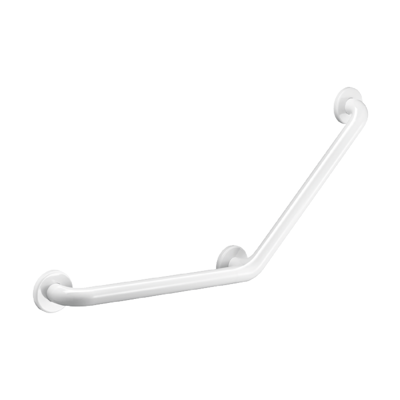 Barre de maintien coudée 135° Inox Delabie - Blanc - 250 kg