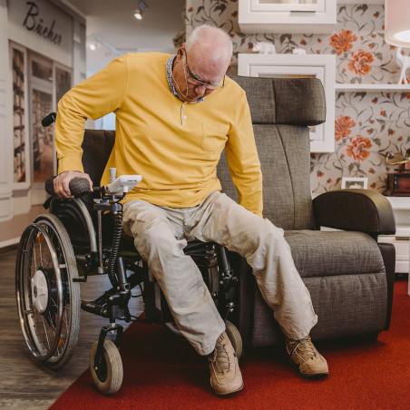 Fauteuil releveur à roulettes Club 2 mobile Saljol