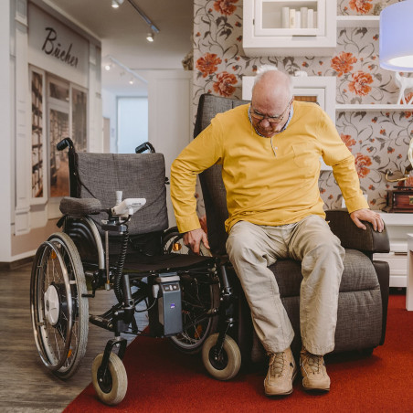 Fauteuil releveur à roulettes Club 2 mobile Saljol