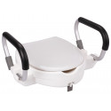 Rehausseur de toilette avec accoudoirs relevables Rehausseur de toilette avec accoudoirs relevables