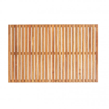 Caillebotis de douche antidérapant en bois