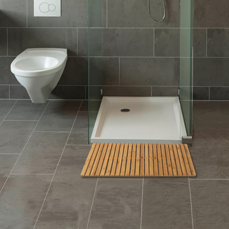 Caillebotis de douche antidérapant en bois