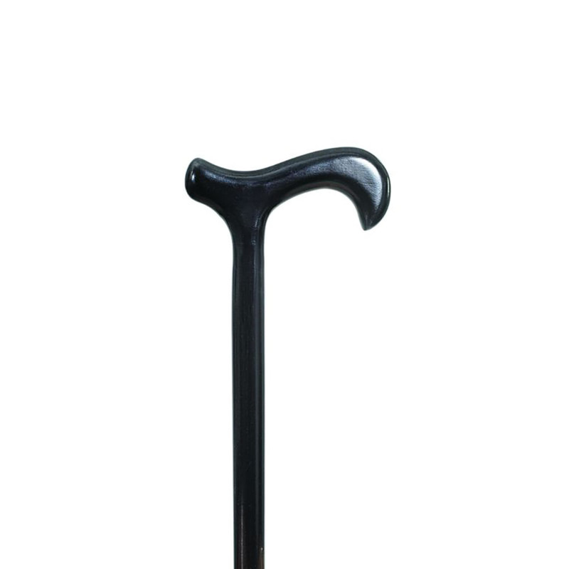 Canne de marche Derby en bois de hêtre - Bois de hêtre / Noir - 96 cm