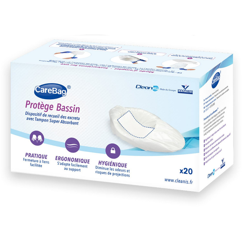 Protège bassin de lit CareBag Cleanis - Blanc