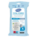 Gants de toilette pré-imbibés Aqua Total Hygiène Gants de toilette pré-imbibés Aqua Total Hygiène