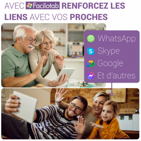 FACILOTAB - Tablette Senior - Simple et Intuitive, Idéal pour