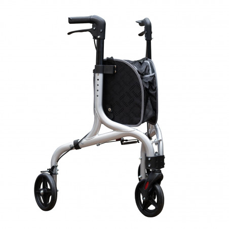 Déambulateur 3 roues avec panier en aluminium Aplos