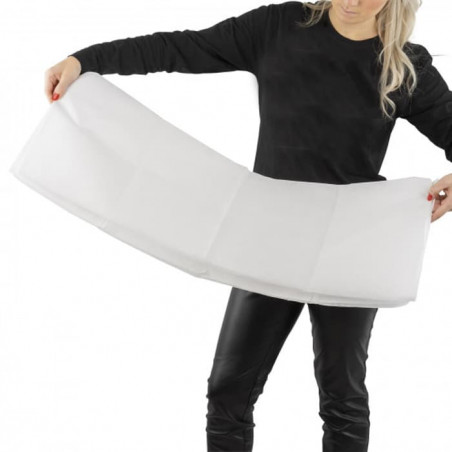 Drap de lit blanc jetable - 140 x 240 cm - lot de 10