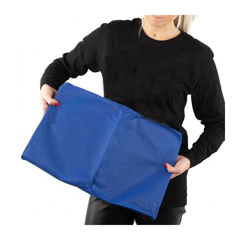 Drap housse brancard jetable - 75 x 216 cm - Sachet de 10 - Bleu