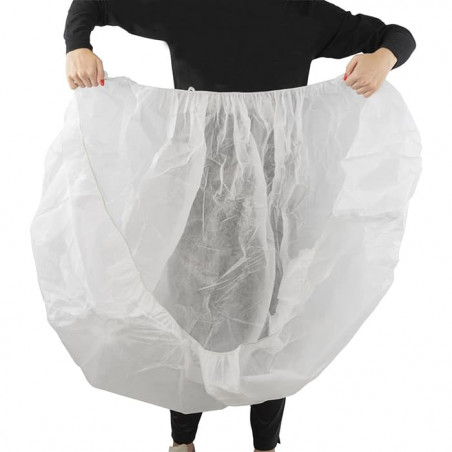 Drap housse de lit usage unique - 90 x 200 cm - lot de 10