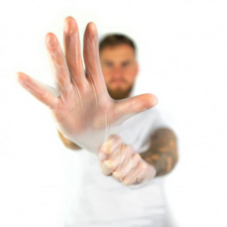 Gants d'Examen Jetables en Vinyle stretch - Non Poudrés - Boîte de 100