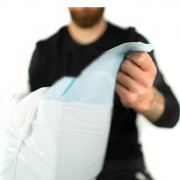 Champs de soins et de protection - bavoir dentaire gaufré 2 plis bleu - Sachet de 250