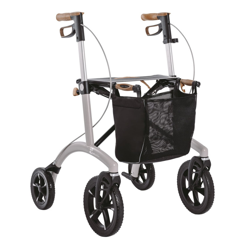 Déambulateur aluminium Saljol AllRound - Gris - 68 cm