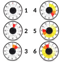 Minuteur géant aimanté avec couleur Minuteur géant aimanté avec couleur