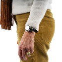 Montre parlante femme Bayard bracelet cuir
