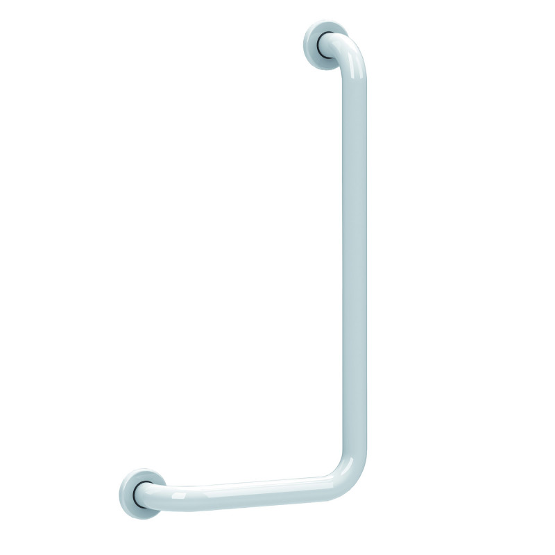 Barre d'appui 90° en acier - Blanc - 150 kg