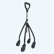 Canne quadripode à roulettes Wheeleo