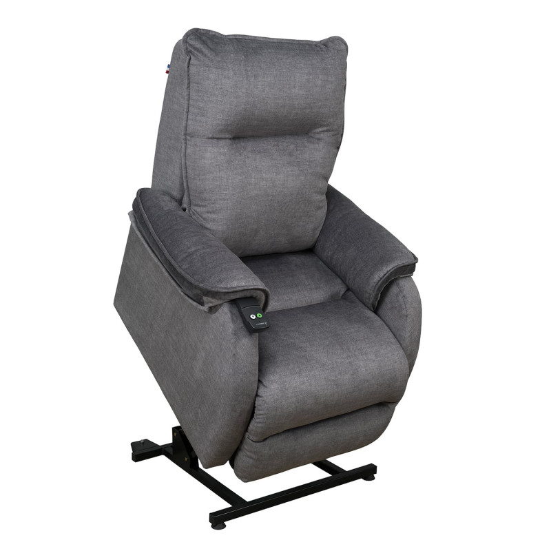 Fauteuil releveur petite taille Le Lux Innov'SA - Velours Galène - 81 cm