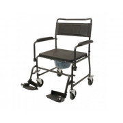 Chaise percée bariatrique à roulettes Robust