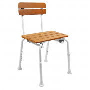 Chaise de douche design en bois