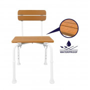 Chaise de douche design en bois