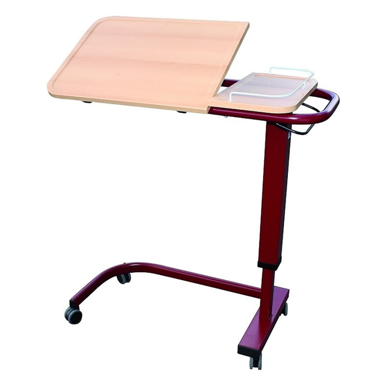 Table de lit avec vérin à gaz Kalisto - Blanc - 45 cm