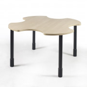 Table PMR 4 places ronde pour fauteuil roulant