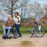 Vélo avec chaise roulante O'Pair - Van Raam