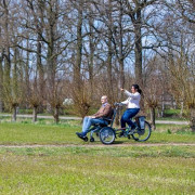 Vélo avec chaise roulante O'Pair - Van Raam