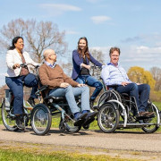 Vélo avec chaise roulante O'Pair - Van Raam