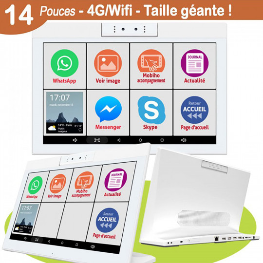 Tablette Lipa E1083 senior - Tablette pour personnes âgées - Avec station  d'accueil 