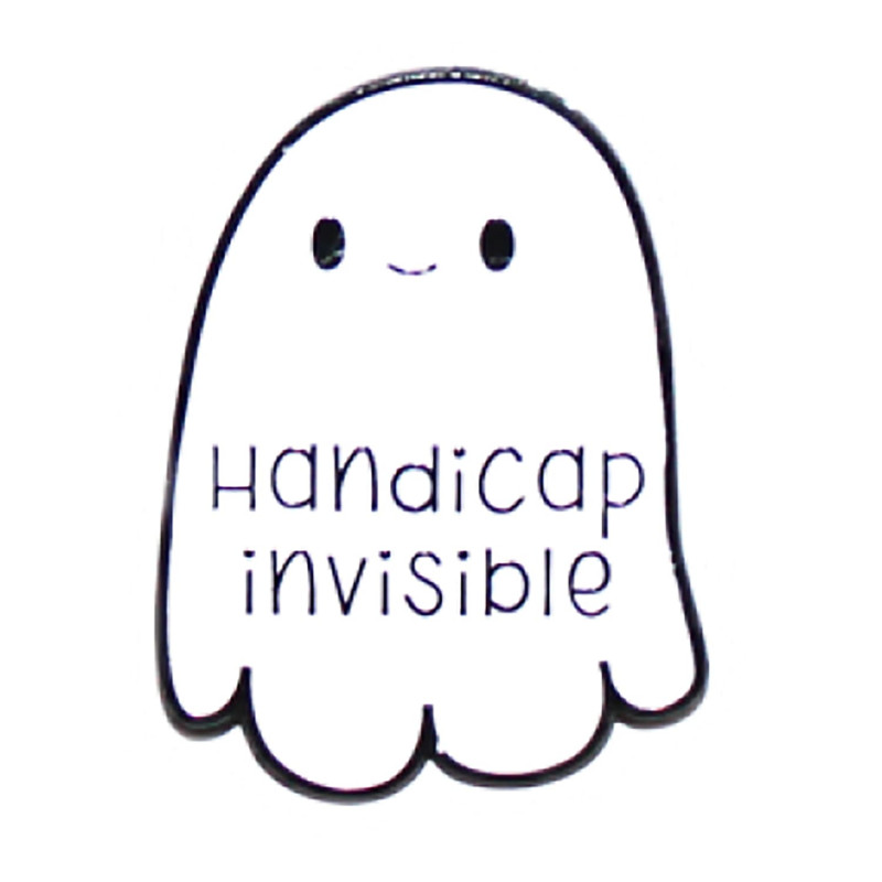 Pin's pour handicap invisible - 3 cm