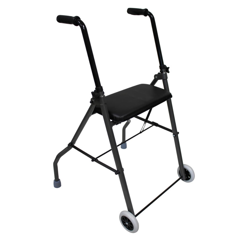 Déambulateur 2 roues en aluminium Alustyle - 59 cm