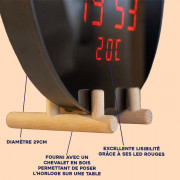 Horloge calendrier LED parlante avec température