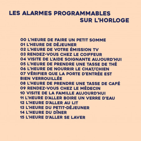 Horloge calendrier numérique parlante
