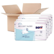 8 paquets - Alèse jetable SENI Soft Super 40 x 60 cm - 240 unités