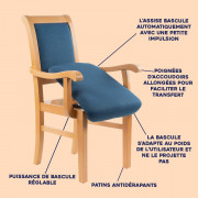 Chaise d'aide à la levée Suzanne