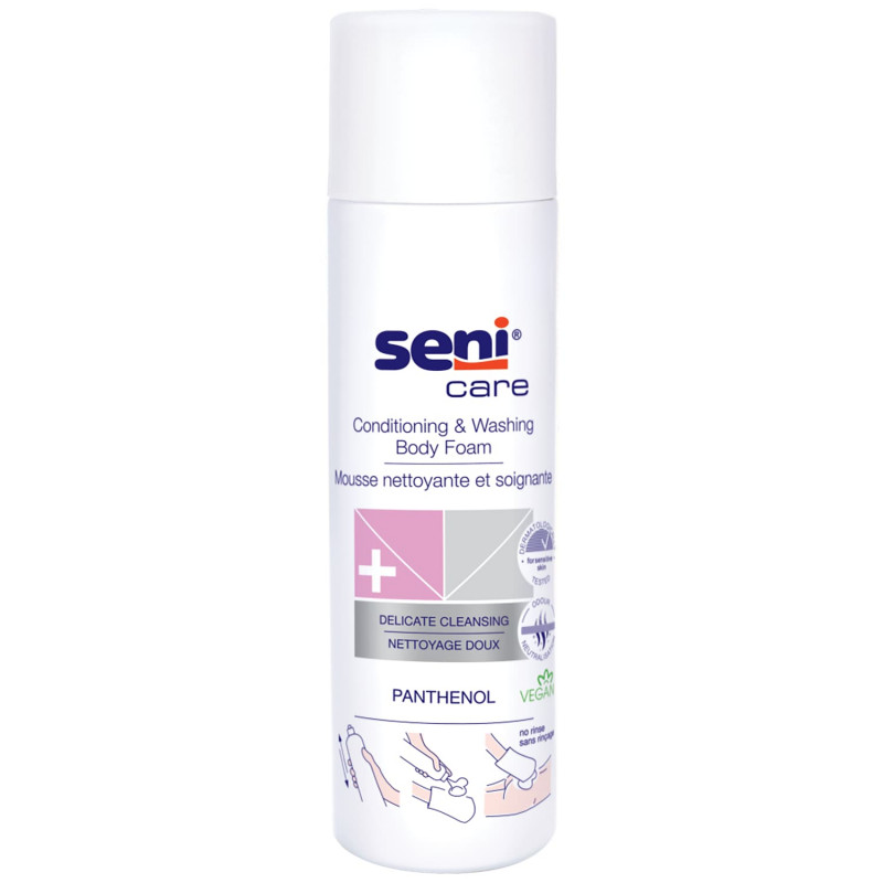Mousse lavante et protectrice sans rinçage