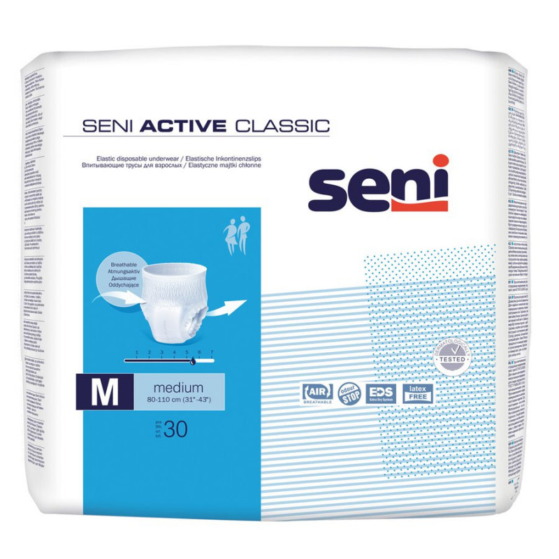 3 paquets - Pants SENI ACTIVE CLASSIC - Jour - M - 90 unités