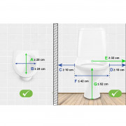 Siège de toilettes élévateur avec batterie