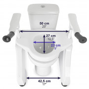 Siège de toilettes élévateur avec batterie