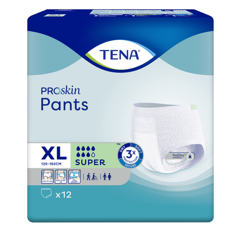 8 paquets - TENA Pants ProSkin Super Extra Large - 96 unités