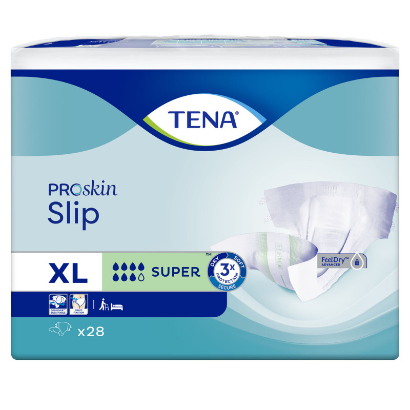 3 paquets - TENA ProSkin Slip Super Extra Large - 84 unités