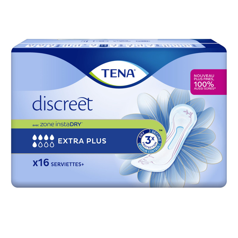 6 paquets - Tena Lady Discreet Extra Plus - 96 unités